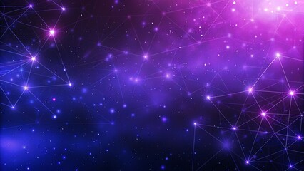 Aufkleber - Purple and blue abstract network background soft pastel background for graphic design templates, light mesh connections in violet and cyan tones ideal for tech visuals and creative layouts