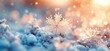 © mobile - Winter Snowflakes Soft Pastel Background Holiday Celebration