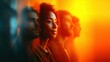 © NovaVision - A diverse group of people in warm light, faces in profile creating an atmosphere of togetherness.