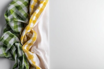 Leinwandbilder - Kitchen linens, draped, bright colors