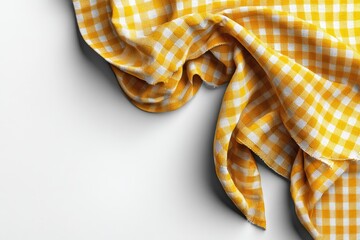 Aufkleber - Yellow and white checkered tablecloth (6)