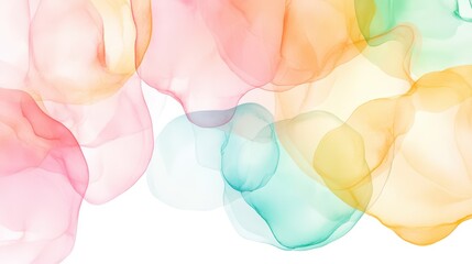 Wall Mural - pastel watercolor abstract: a dreamy abstract image featuring soft pastel colors swirling and blendi