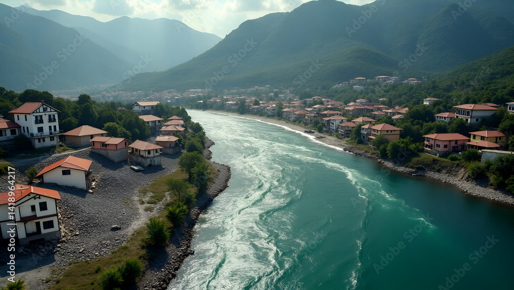 Exhibit refined visuals of Earthquake environmental impact showing