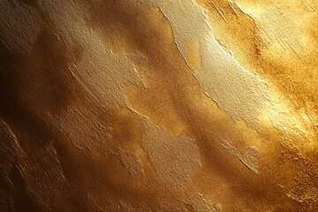 Poster - Elegant gold brushed metallic texture background with soft light gradient for festive luxury abstract design