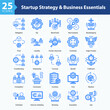 © Syafii5758 - Startup Strategy & Business Essentials is a collection of icons in sheet format representing key elements of startup management, from funding and branding to growth strategies.