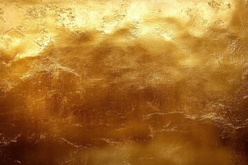 Poster - Golden abstract metallic texture background smooth reflective surface luxury elegant warm tones
