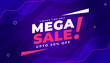© starlineart - mega sale offer banner get 50 percent off for limited time