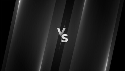 Wall Mural - versus vs black screen banner for championship match
