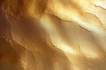 Poster - Elegant golden brushed metal texture background with soft light luxury abstract pattern for festive holiday cards and invitations
