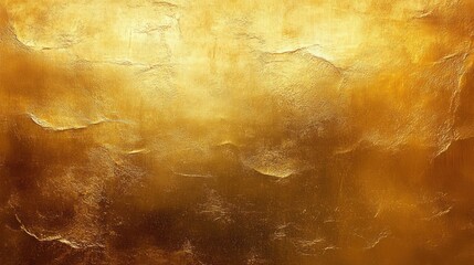 Poster - Gold Metallic Abstract Background Luxury Elegant Textured Surface Warm Light Symmetrical Baroque Style