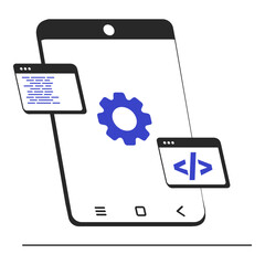 mobile app development illustration
