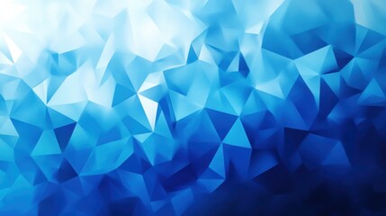 Aufkleber - Abstract geometric background with vibrant blue and white triangles