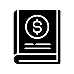 Poster - Book with Dollar Symbol Icon Representing Financial Education and Investment