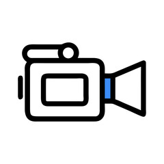 Poster - Camcorder Icon Representing Video Recording Device and Media Capture