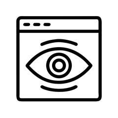 Aufkleber - Eye Icon Representing Visual Review or Preview and Content Inspection