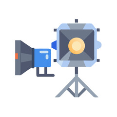 Poster - Lighting Rig Icon Representing Film Production Set and Cinematic Lighting