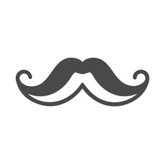Poster - Mustache Icon Representing Male Grooming Style and Facial Hair Fashion