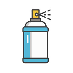 Aufkleber - Spray Paint Can Icon Representing Graffiti Tool and Street Art Equipment