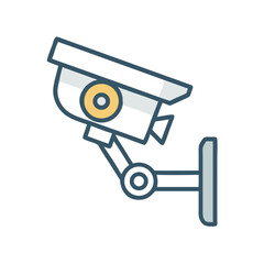 Aufkleber - Surveillance Camera Icon Representing Security Monitoring and Safety System
