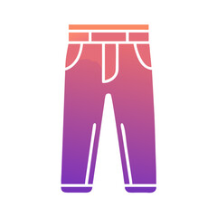 Poster - Trousers Icon Representing Men's Pants and Formal Apparel Clothing