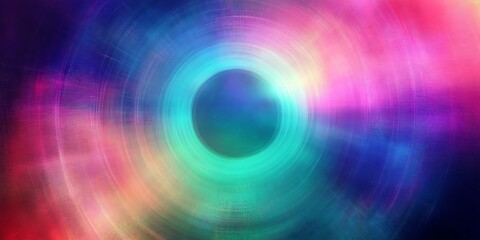 abstract gradient circle with bright light and radial texture, colorful background