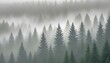 © Monster - A mesmerizing view of a misty forest with a layered effect, creating a tranquil scene.