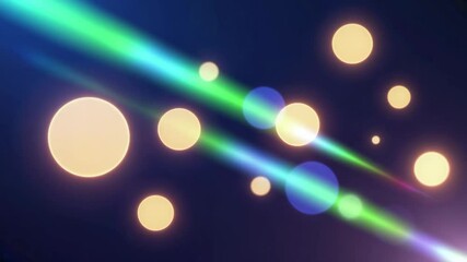 Wall Mural - vibrant light particles dancing across a dark background