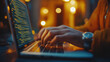 © Dilruba - Software engineer working on laptop typing code showcasing data engineering in tech industry