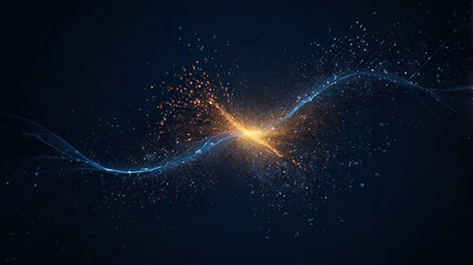 abstract blue background with stars