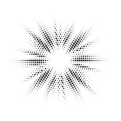 Leinwandbilder - Halftone circle frame background set. Round border Icon using halftone random circle. Grunge circular stain. Vector illustration.