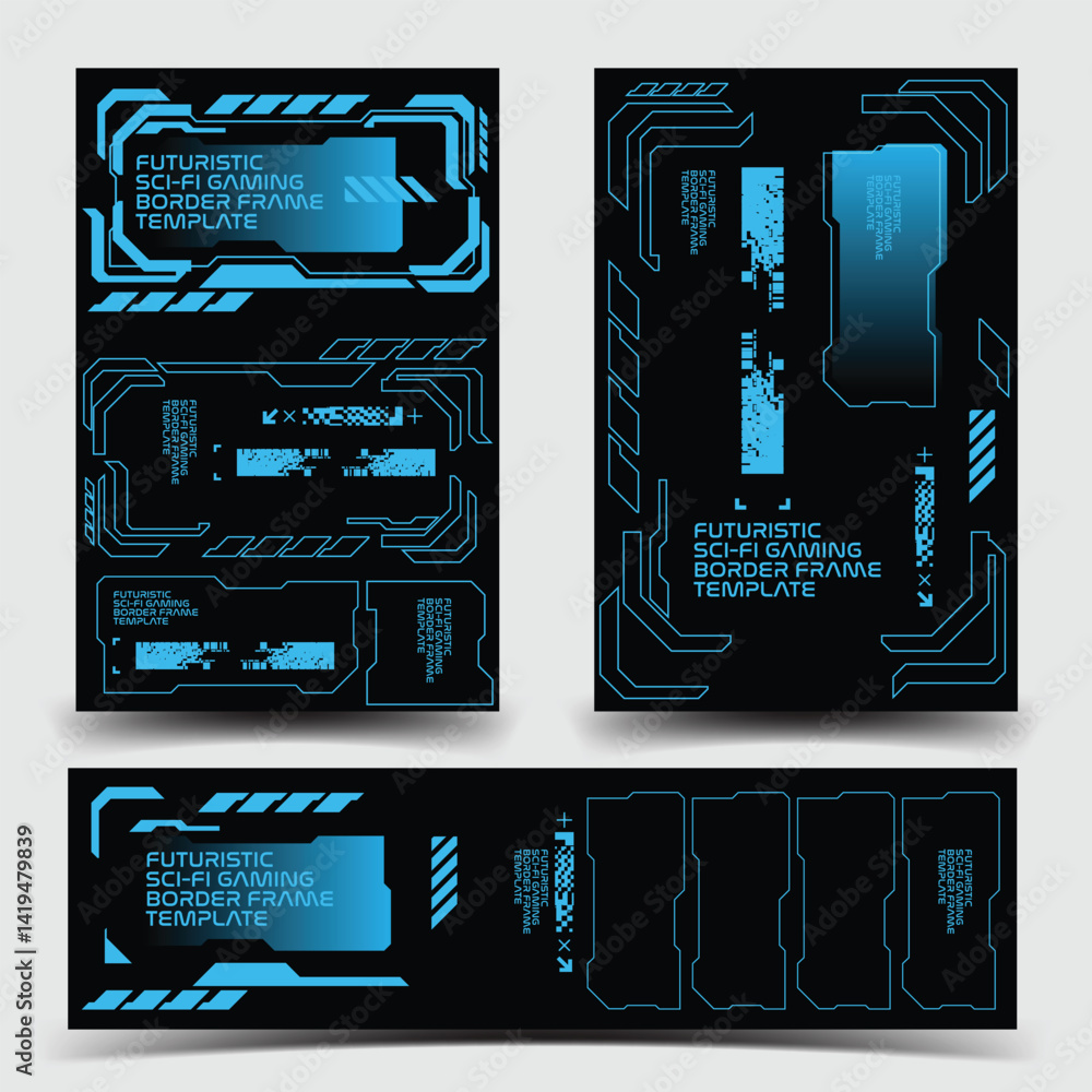 Stock-Vektorgrafik „y2k 2000s scifi cyberpunk retro-futuristic layout ...