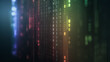 © CreativeIMGIdeas - Digital Realm: A captivating digital display, featuring binary code in a spectrum of vibrant hues, suggesting complex information processing and the intricacies of modern technology.