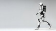 © predator - Pixelated Robot Walking Side Profile