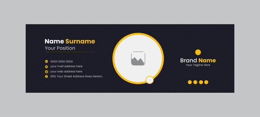Wall Mural - modern and professional email signature design.