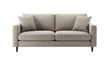 © cs - Modern, stylish gray sofa with plush cushions, set against a minimalistic backdrop, ideal for interior design inspiration