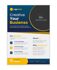 Wall Mural - modern corporate business flyer template design, digital marketing agency flyer design, flyer templa