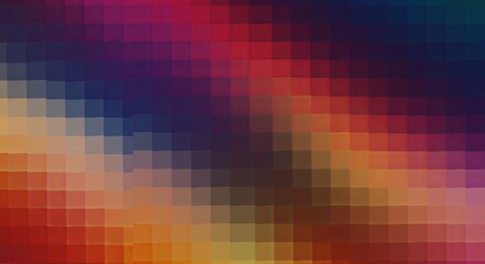 Poster - A colorful image of a rainbow with a blue background