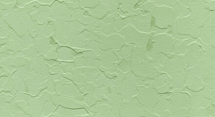 Poster - A green wall with a textured surface