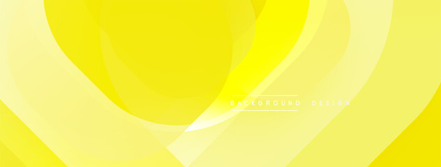 Leinwandbilder - Yellow abstract layers create soft, flowing visual. Minimalist design, gentle gradients, modern aesthetic. Background suitable for digital projects.