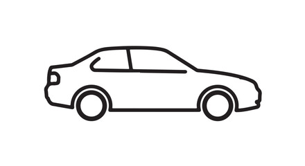 Naklejka na meble Car icon set in linear style. Transport symbol. Vector illustration. Car icon 
