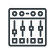© Mehedi - Audio Mixer Icon Representing Sound Control Console and Audio Mixing