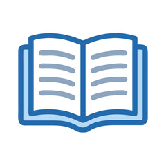 Poster - Open Book Icon Representing Reading Material and Educational Content