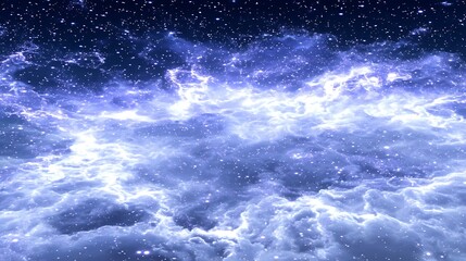 Wall Mural - Cosmic Clouds Starfield and Nebulae in the Deep Depths of Space Galactic Wonder Celestial Phenomena.