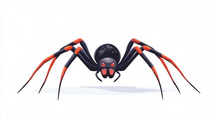 spider vector illustration for textile prints and web design projects