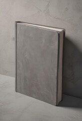 Wall Mural - Blank book cover on textured surface, square format ,  design,  mockup