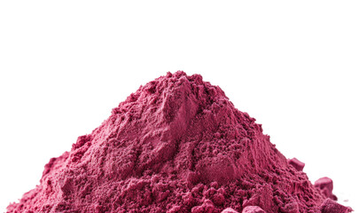 Vibrant pink powder minimalistic isolated on transparent background