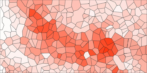 Fototapete - light orange crystallize abstract background in light sweet vector illustration. black stoke colors stone tile pattern. Cement kitchen decor. abstract mosaic polygonal vector background .	