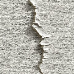 Fototapete - Abstract torn paper texture with rough edges creating a textured surface and a contrasting shadow line.