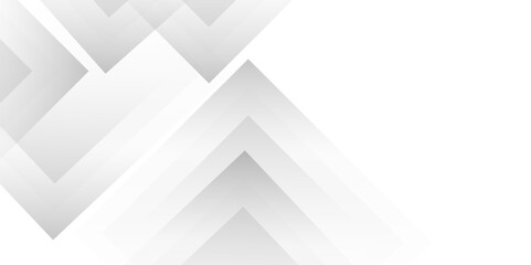 Abstract modern white design features subtle shadows . Modern white and gray technology concept diamond triangle geometric line background . abstract tech banner design. Graphic design element stripe