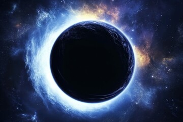 Wall Mural - a civilization of beings living inside a black hole have mastered the ability to communicate across 